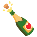 palo de corazones + botella descorchada