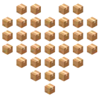 palo de corazones + paquete