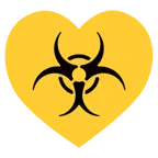 palo de corazones + riesgo biológico