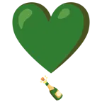 exclamación de corazón + botella descorchada