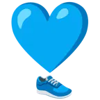 exclamación de corazón + zapatilla deportiva