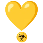 exclamación de corazón + riesgo biológico