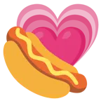 wachsendes Herz + Hotdog