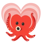 wachsendes Herz + Oktopus