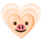 wachsendes Herz + Schweinegesicht