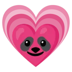 wachsendes Herz + Panda
