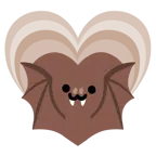 wachsendes Herz + Fledermaus