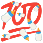 100 Punkte + Babyflasche