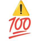 100 Punkte + Warnung