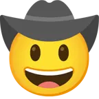 Gesicht mit Cowboyhut + schwarzes Herz