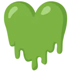 cara derritiéndose + corazón verde