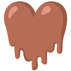 cara derritiéndose + corazón marrón