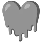 cara derritiéndose + corazón gris