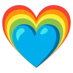 wachsendes Herz + Regenbogen