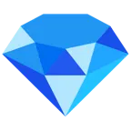 blaues Herz + Edelstein