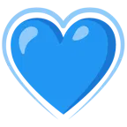 blaues Herz + Herz