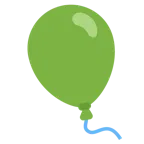 grünes Herz + Luftballon