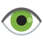 grünes Herz + Auge