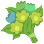 grünes Herz + Blumenstrauß