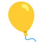 gelbes Herz + Luftballon