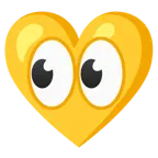 gelbes Herz + Augen