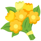 gelbes Herz + Blumenstrauß
