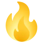 gelbes Herz + Feuer