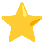 gelbes Herz + weißer mittelgroßer Stern