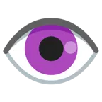 lila Herz + Auge