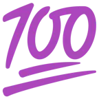lila Herz + 100 Punkte