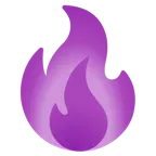 lila Herz + Feuer