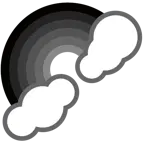 schwarzes Herz + Regenbogen