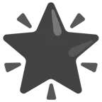 schwarzes Herz + funkelnder Stern