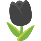 schwarzes Herz + Tulpe