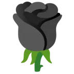 schwarzes Herz + Rose