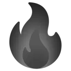 schwarzes Herz + Feuer