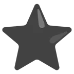 schwarzes Herz + weißer mittelgroßer Stern