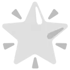 weißes Herz + funkelnder Stern