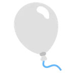 weißes Herz + Luftballon