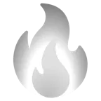weißes Herz + Feuer