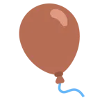 braunes Herz + Luftballon