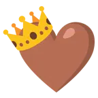 braunes Herz + Krone