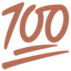 braunes Herz + 100 Punkte