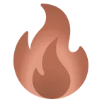 braunes Herz + Feuer