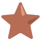braunes Herz + weißer mittelgroßer Stern