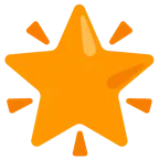 oranges Herz + funkelnder Stern