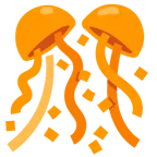 oranges Herz + Konfettiball