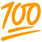 oranges Herz + 100 Punkte