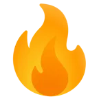 oranges Herz + Feuer