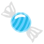 hellblaues Herz + Bonbon